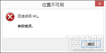 为什么插入移动硬盘后显示参数错误无法访问？