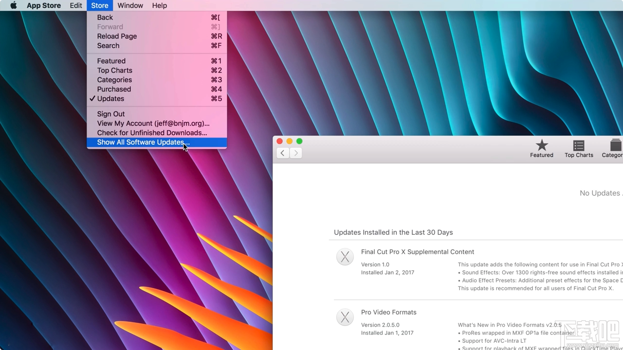 Mac电脑如何隐藏和重现软件更新中的某个更新内容？