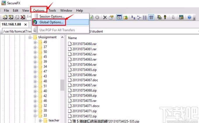 解决securefx中文乱码的方法