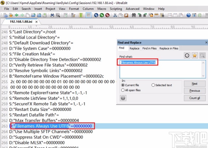 解决securefx中文乱码的方法