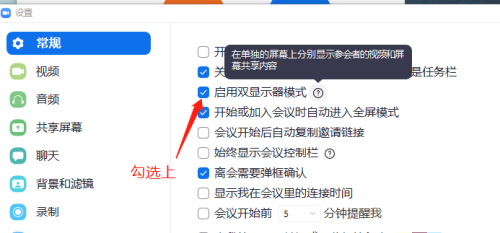Zoom电脑端启用双显示器教程分享