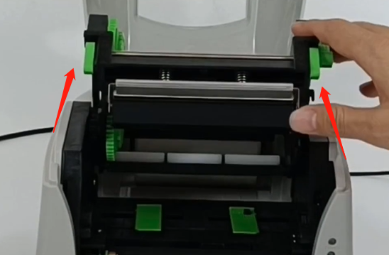 立象2140条码打印机换碳带