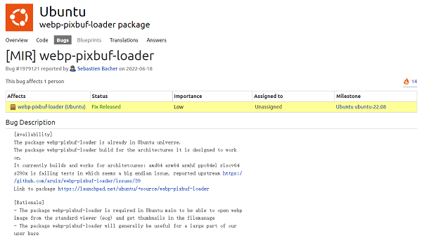 ubuntu22.10版本将默认使用WebP格式