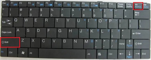 笔记本小键盘关闭方法