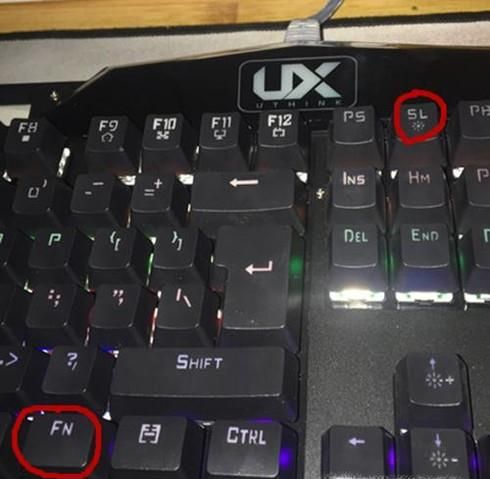 优想键盘背光灯怎么打开