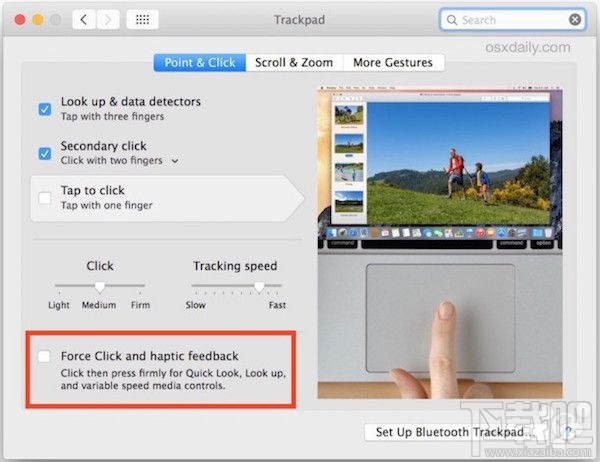 Mac中如何关闭Force Click功能 关闭OS X的Force Click功能教程