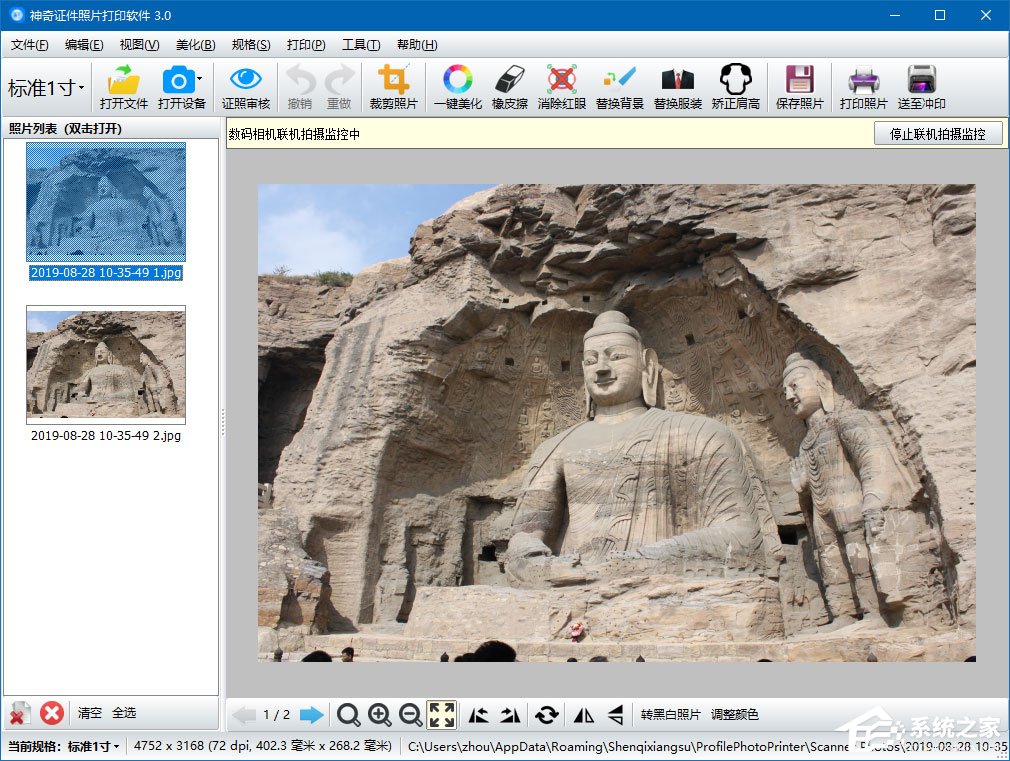 神奇证件照片打印软件如何从数码相机或扫描仪中获取照片？