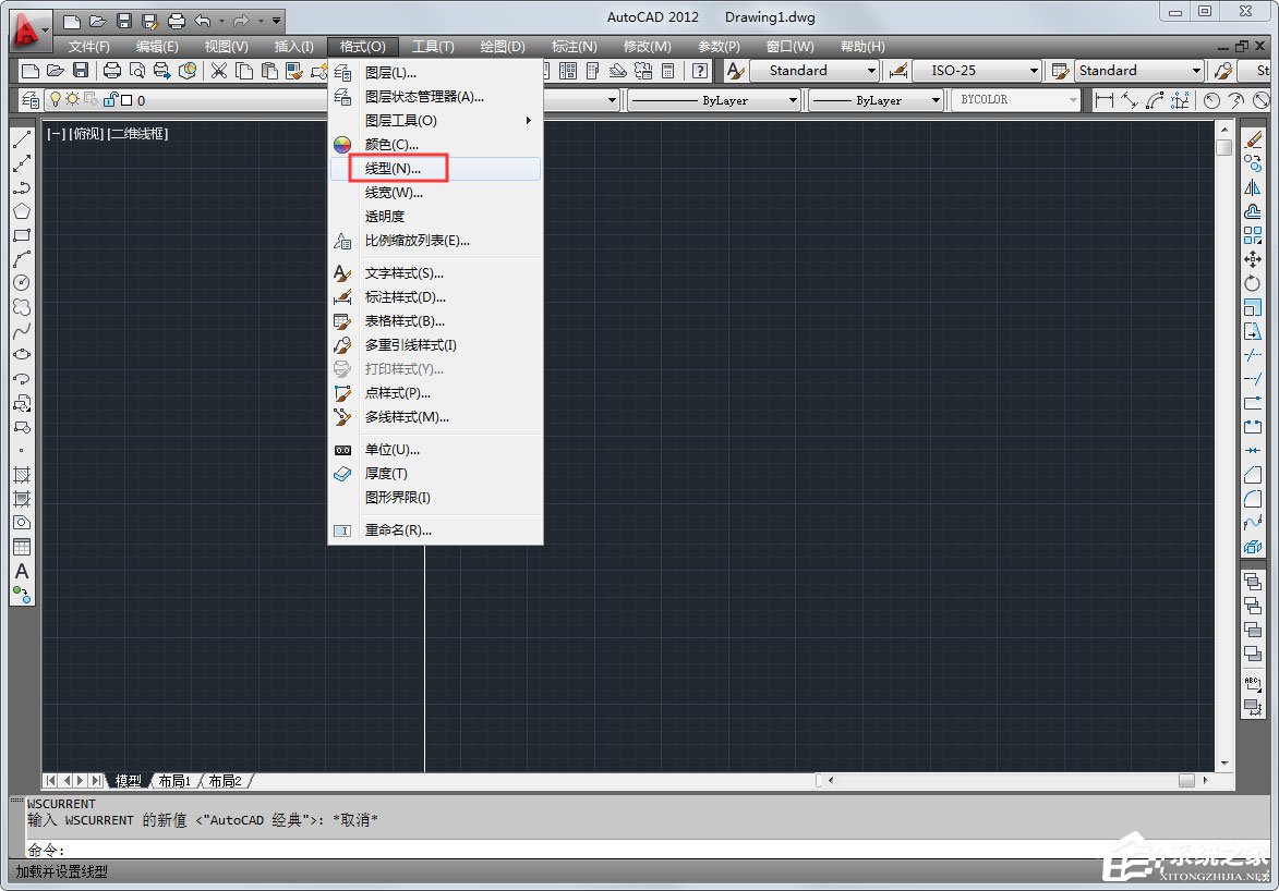 CAD怎么设置线型比例？AutoCAD2012设置线型比例的方法