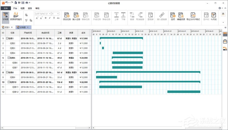 Edraw Project怎么设置甘特图样式？