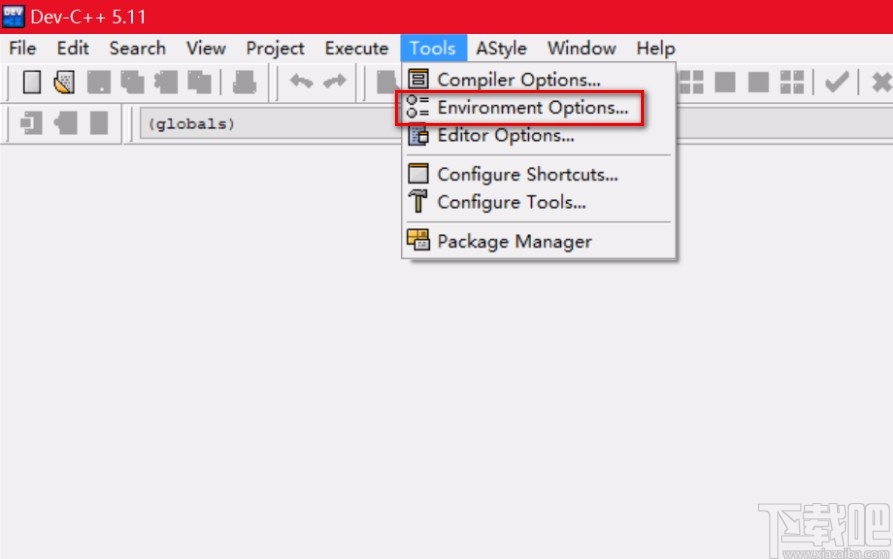 devc++设置中文的方法