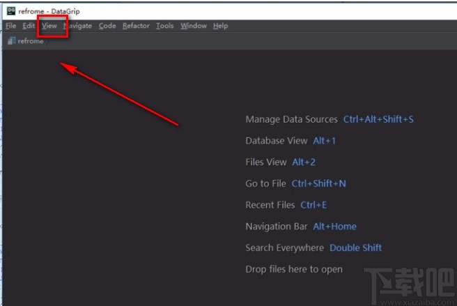 datagrip执行sql文件的方法