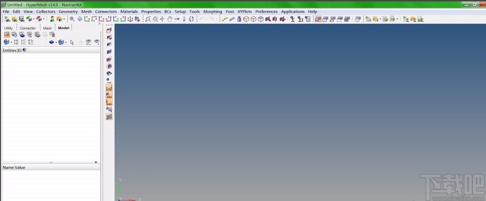 hypermesh将背景颜色设置为白色的方法