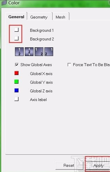 hypermesh将背景颜色设置为白色的方法