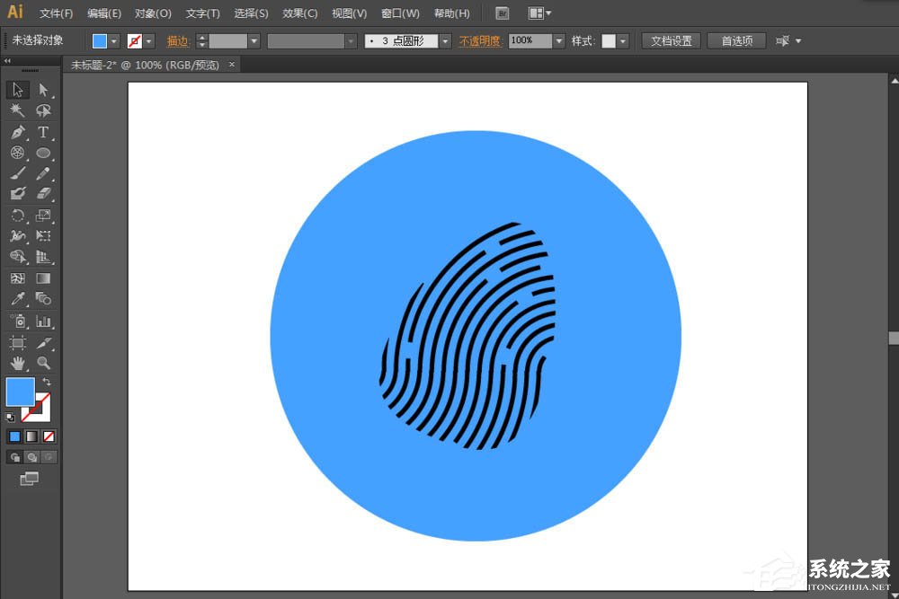 ai如何制作简洁指纹识别logo？ai制作简洁指纹识别logo的方法步骤