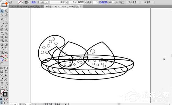 ai如何制作出扁平化果盘插画?ai制作扁平化果盘插画的方法步骤