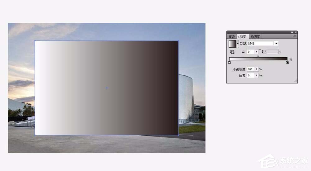 AI怎么给图片添加渐透明效果？AI给图片添加渐透明效果的方法
