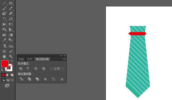 ai绘制领带矢量图标步骤介绍