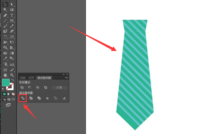 ai绘制领带矢量图标步骤介绍
