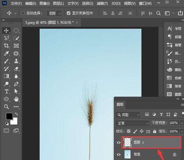 ps设置铜版雕刻背景滤镜方法介绍
