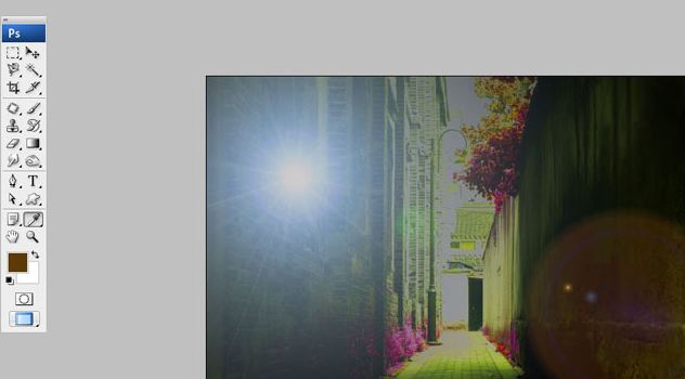 ps添加镜头光晕滤镜步骤介绍