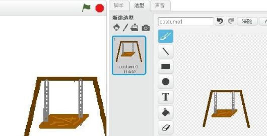 scratch设计秋千造型编程方法介绍