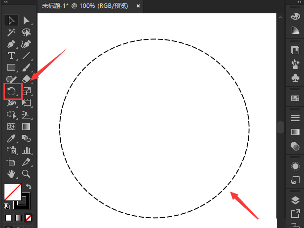 ai修改虚线描边教程分享