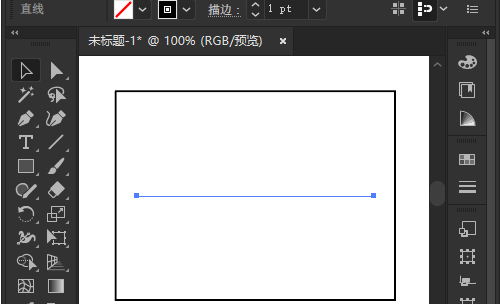 ai直线绘制矩形形状方法介绍