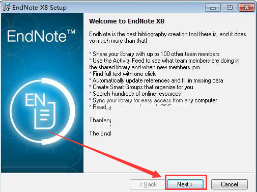 endnote x8中文版安装步骤介绍