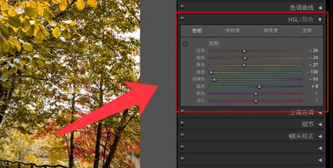 lightroom树叶变红技巧分享