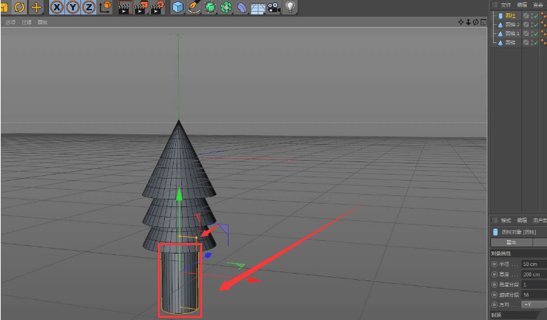C4D创建树木模型步骤介绍