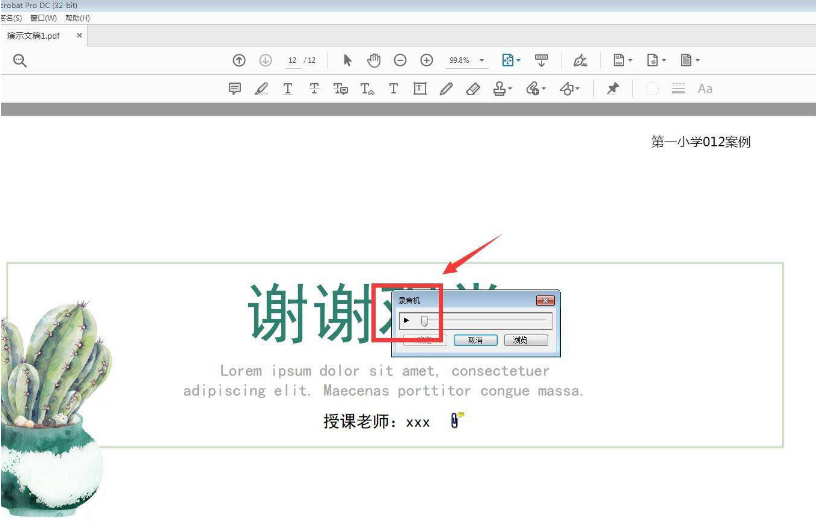 Acrobat添加录音注释方法介绍