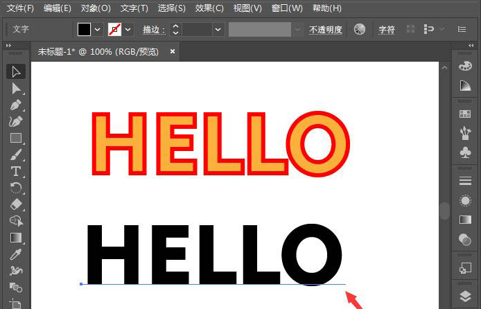 Adobe illustrator制作LED描边步骤介绍