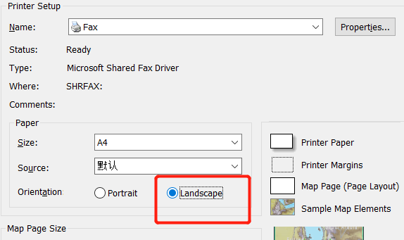 arcgis纸张横向设置教程分享