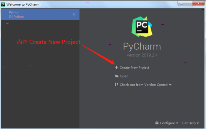 pycharm添加新项目方法介绍