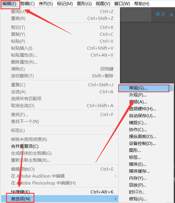 pr显示工具提示方法介绍