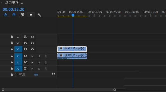 Pr音频过渡效果取消步骤介绍