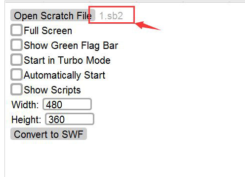 scratch转换swf格式步骤介绍
