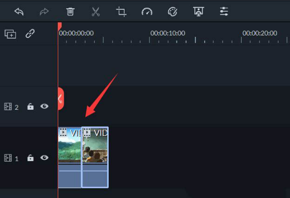 Wondershare Filmora画面添加转场步骤介绍