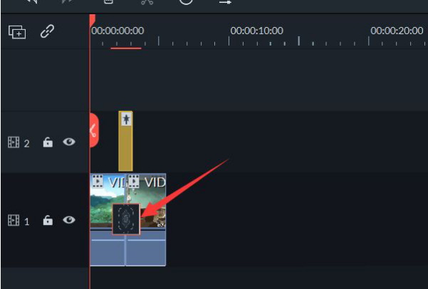 Wondershare Filmora画面添加转场步骤介绍