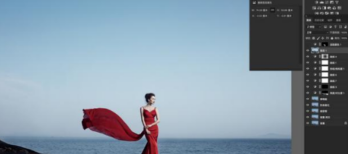 ps将海边拍摄的婚纱照调出高级感教程分享