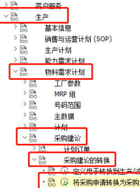 SAP PP修改MRP用户设置采购申请步骤分享