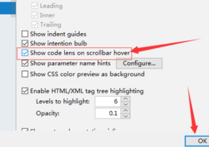 IntelliJ IDEA开启滚动条悬停显示代码镜头步骤介绍