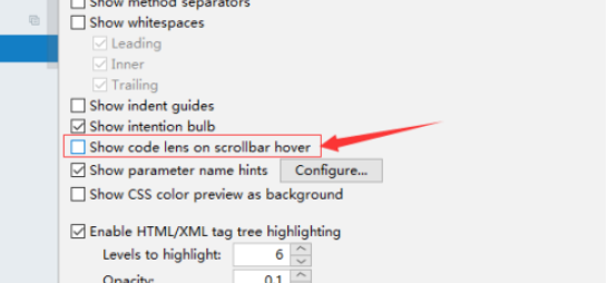IntelliJ IDEA开启滚动条悬停显示代码镜头步骤介绍