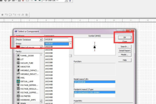 Multisim绘制1N5281B二极管方法分享
