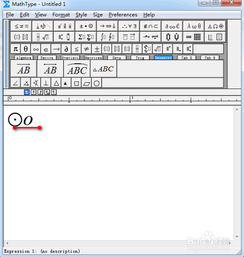 MathType几何圆输入方法分享