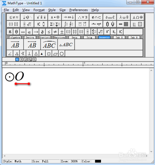 MathType几何圆输入方法分享