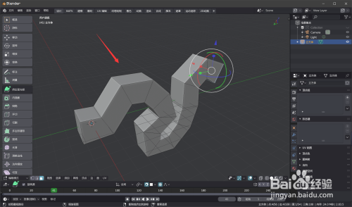 Blender挤出至光标制作管道方法介绍