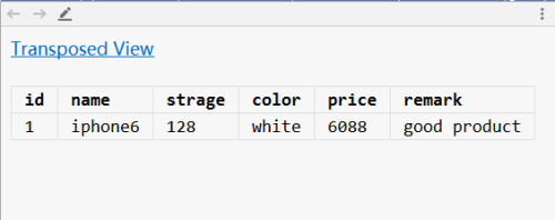 DataGrip转置方式显示记录数据设置方法介绍