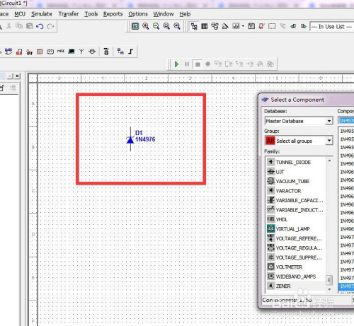 Multisim绘制1N4976二极管步骤介绍