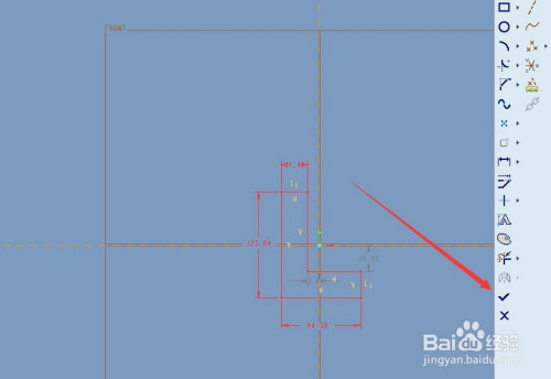 proe5L型轮廓图形绘制流程介绍